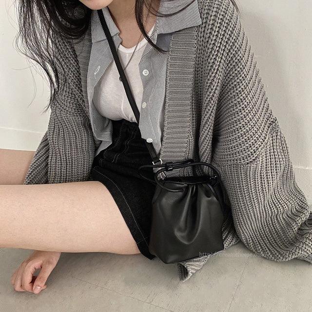 簡約明線牛仔裙<KR> - IKIMSTORE