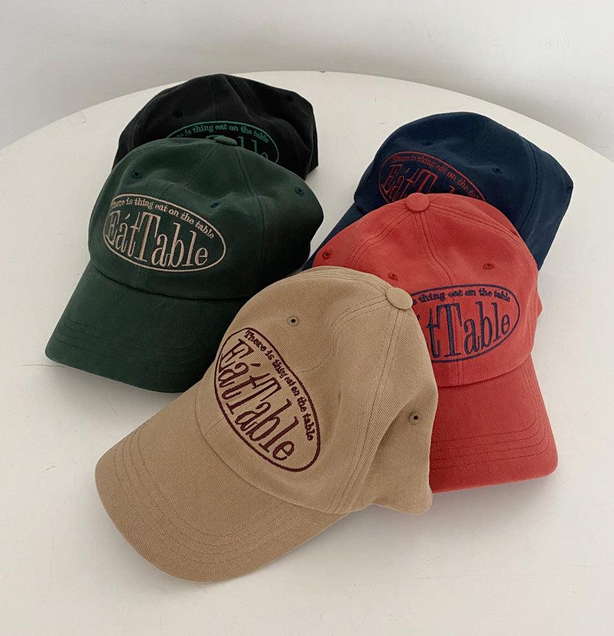韓製EátTable刺繡棒球帽 - IKIMSTORE