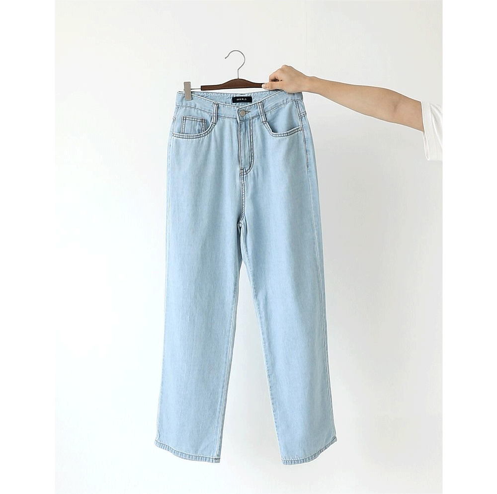 【皇牌牛褲✨】靚!Loose Fit韓製六色牛仔闊腳褲<KR> (S-L) - IKIMSTORE