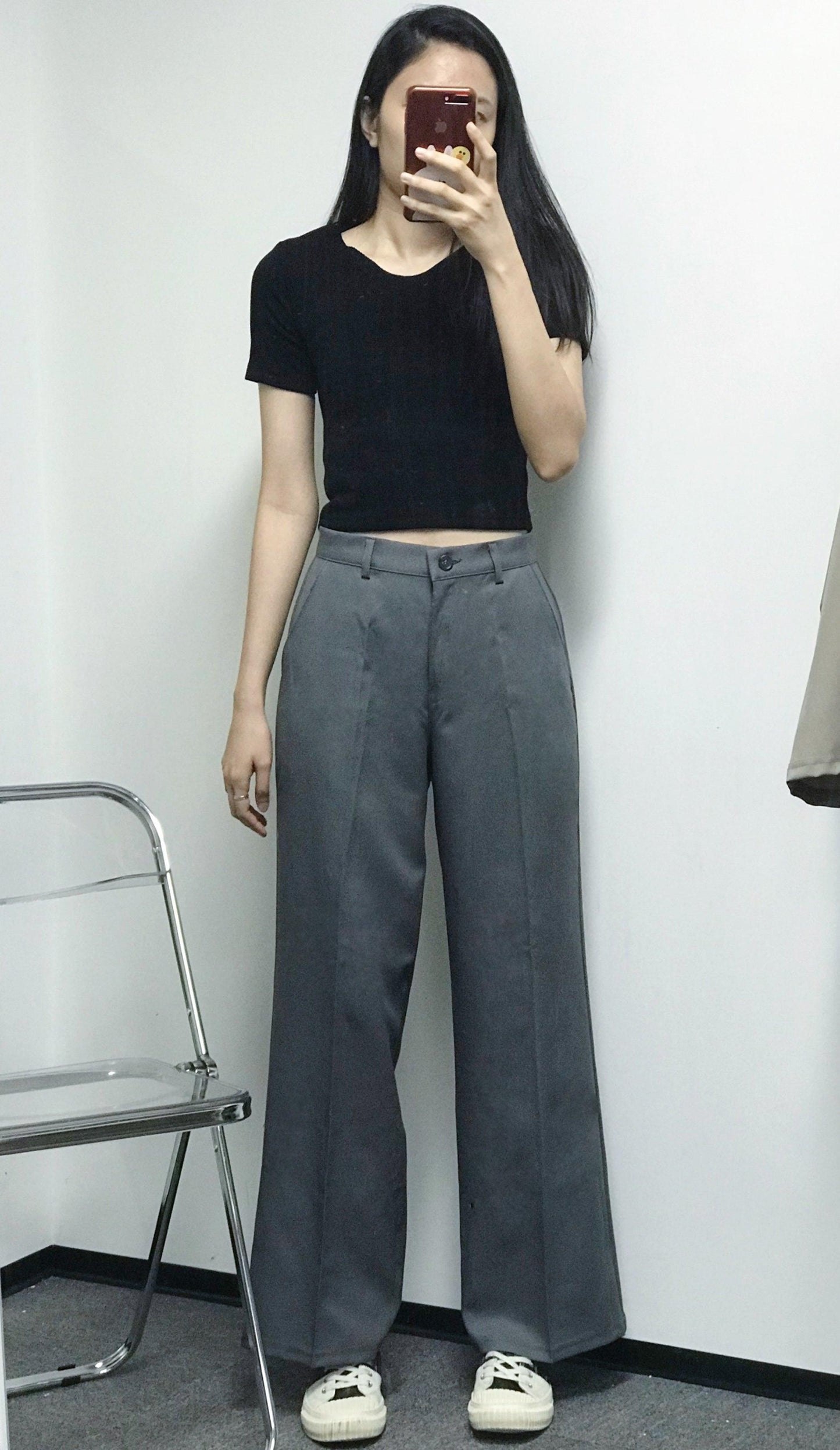 【三種長度】韓製日常西裝闊褲<KR> (S~2XL) - IKIMSTORE