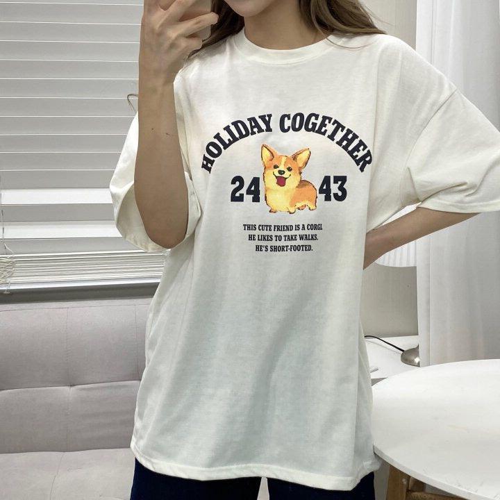 🐶柯基狗仔短袖T恤<KR> - IKIMSTORE