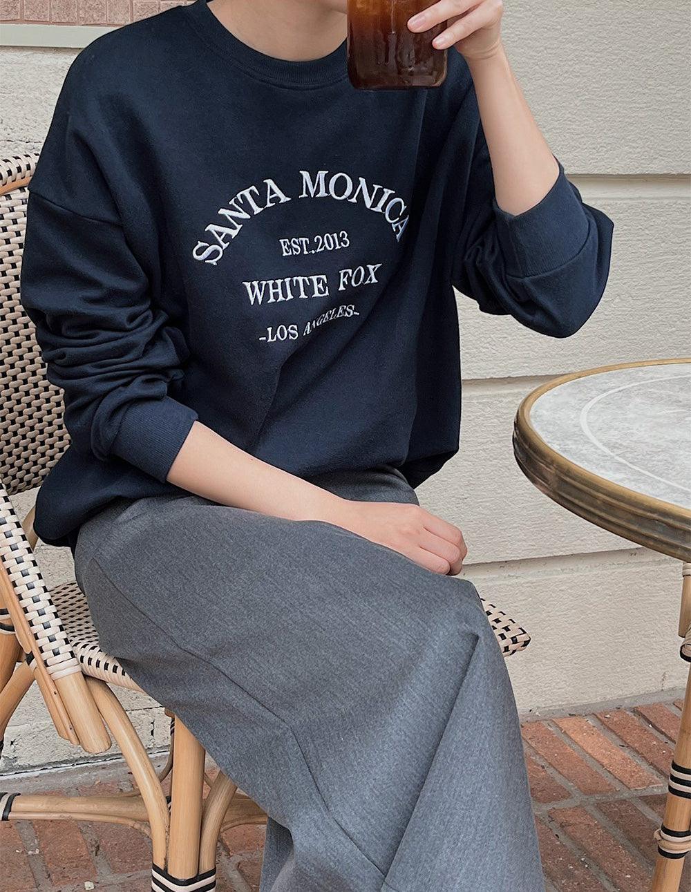 韓製Monica刺繡衛衣<KR> - IKIMSTORE