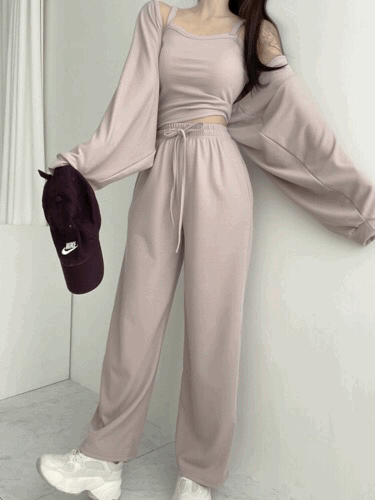 懶人套裝♡ 法式優雅休閒三件套<KR> - IKIMSTORE