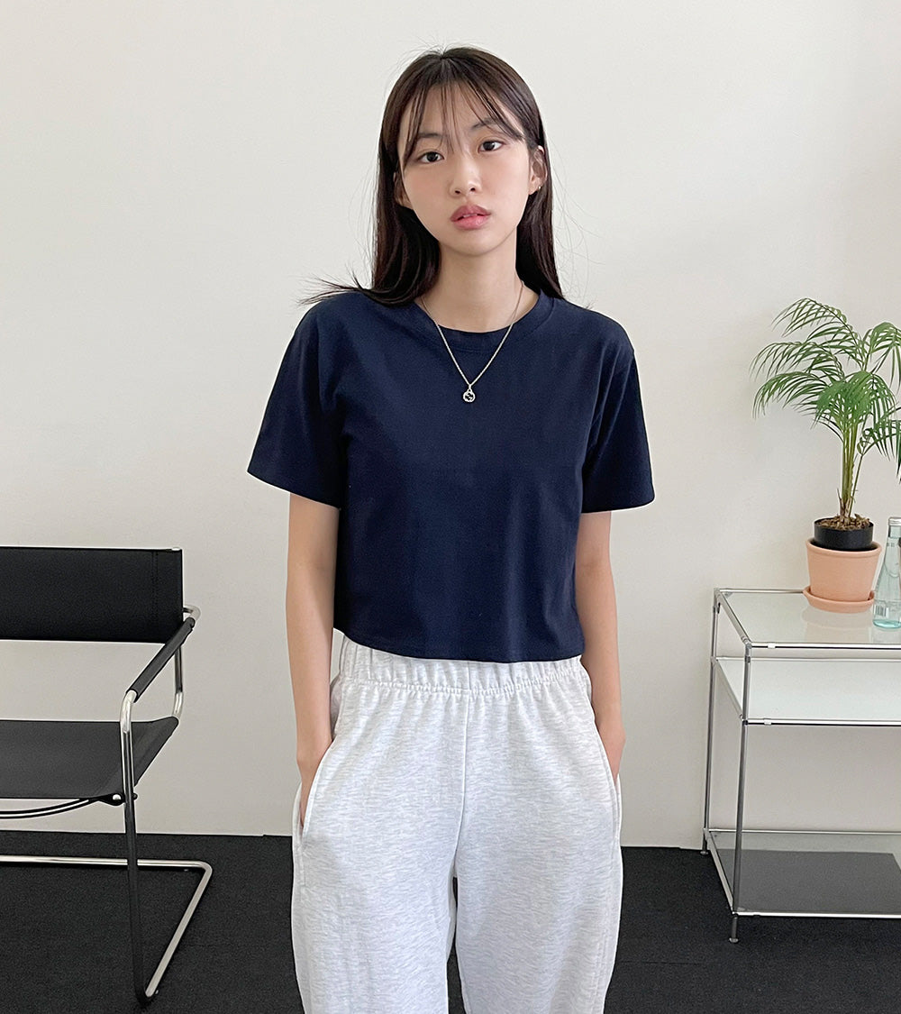 2件起$99/件【20色】韓製素色短款短袖T恤
