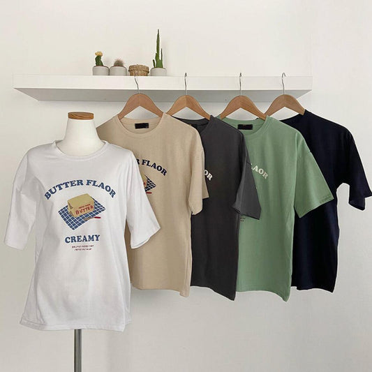 BUTTER 🧈手繪圖案T恤<KR> - IKIMSTORE