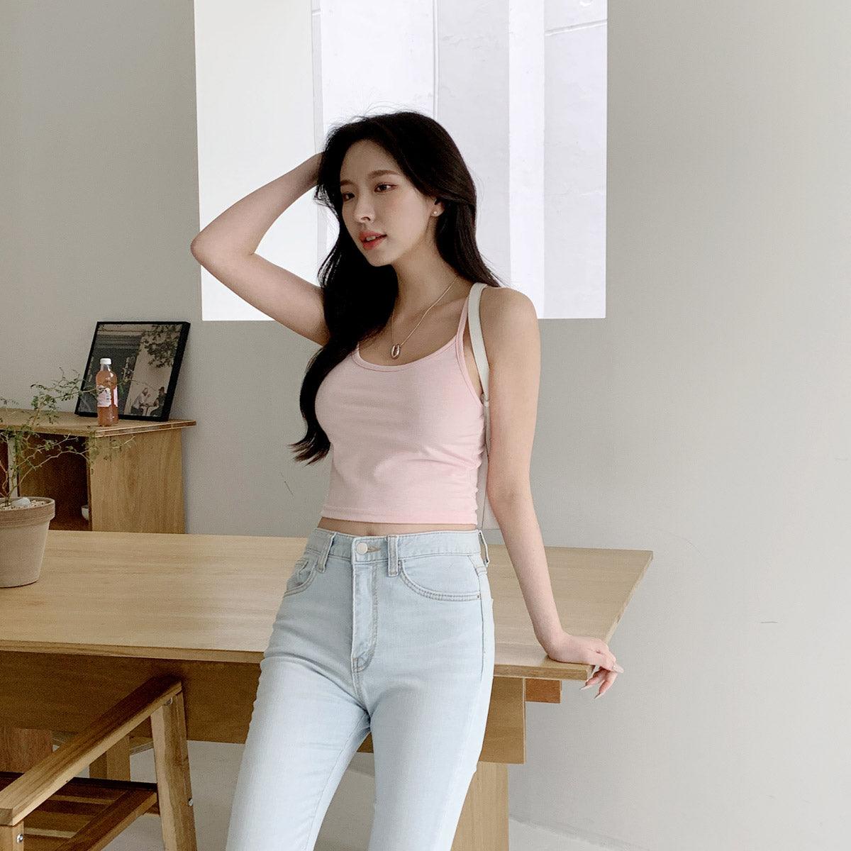 韓製清爽薄款吊帶背心<KR> - IKIMSTORE