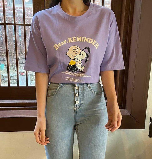 Snoopy & Friends短袖T恤 <KR> - IKIMSTORE