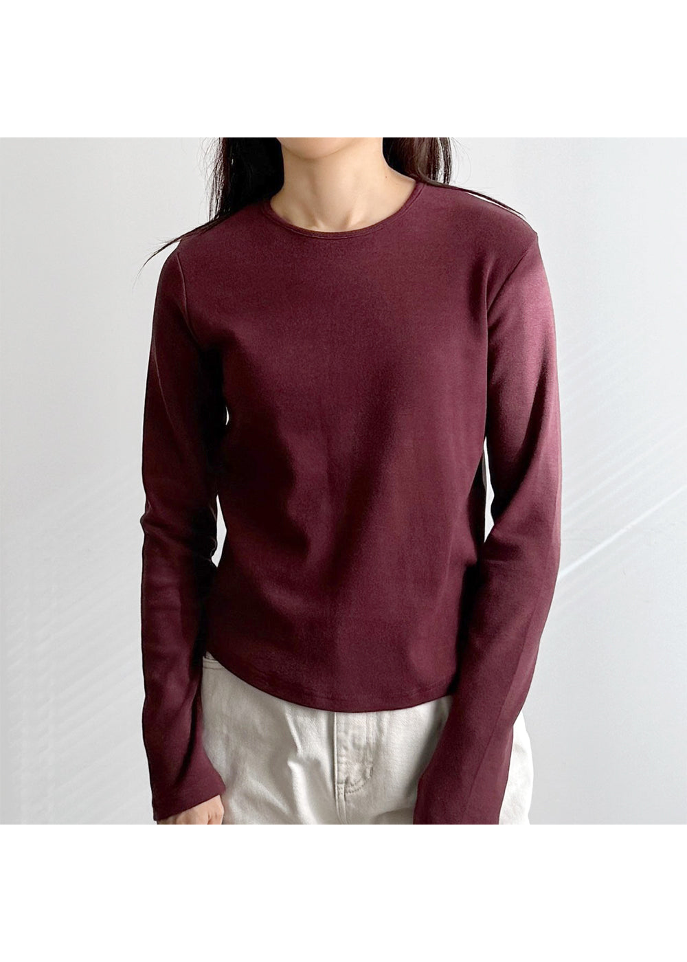 ☁️軟軟糯糯長袖圓領T恤