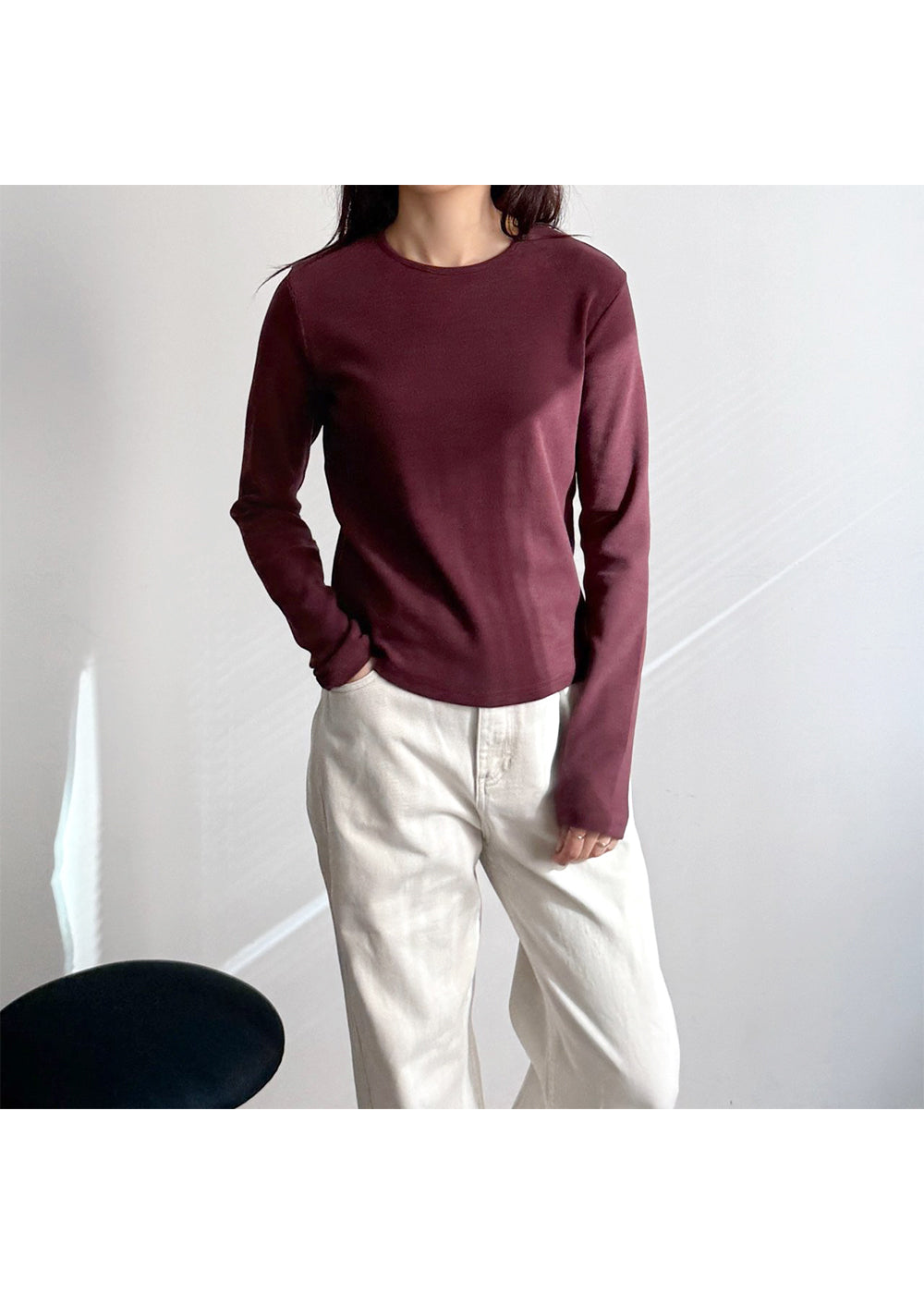 ☁️軟軟糯糯長袖圓領T恤