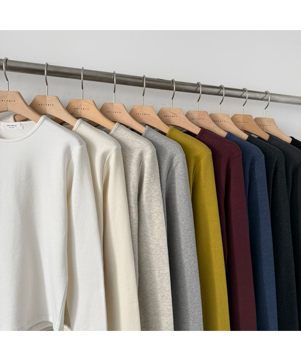 ☁️軟軟糯糯長袖圓領T恤