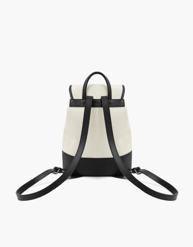 Depound town bag (backpack) - herringbone ivory-🥐法式水桶後背包