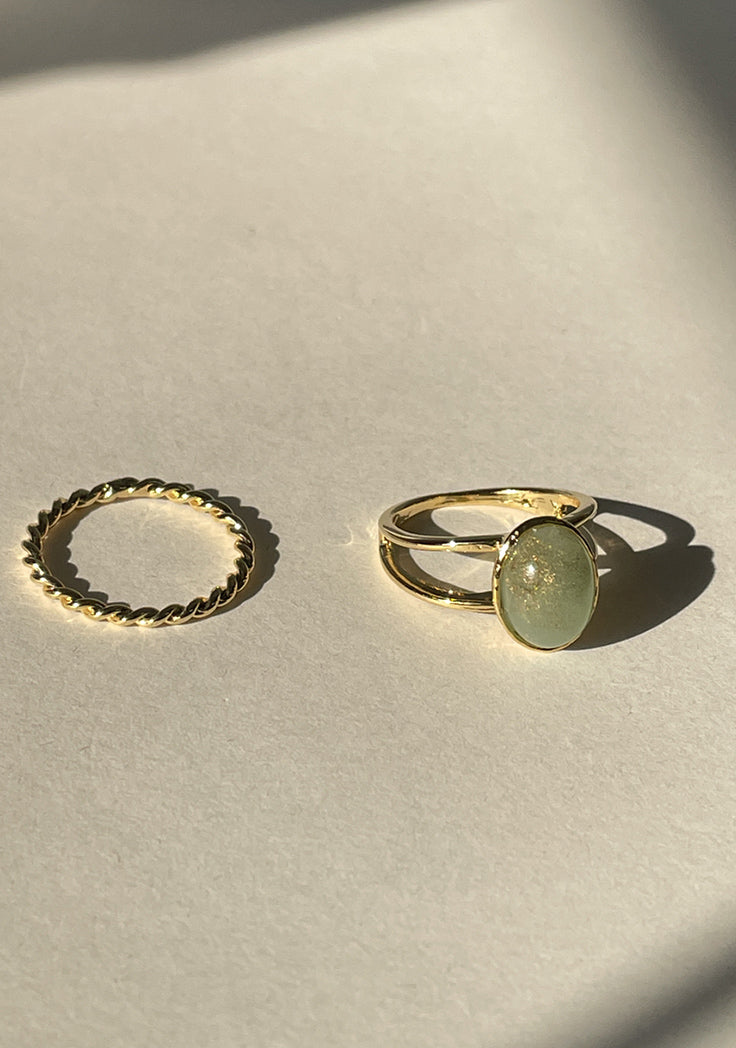 韓國製寶石戒指2ps套裝_EH01