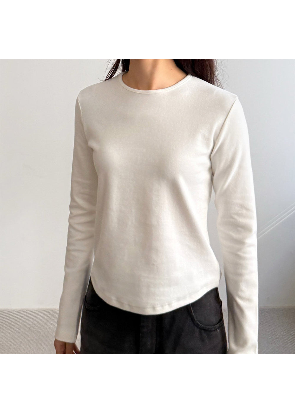 ☁️軟軟糯糯長袖圓領T恤