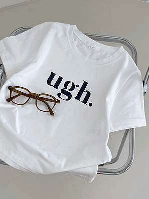 【現貨奶】🍞UGH.字母拼色短袖T恤