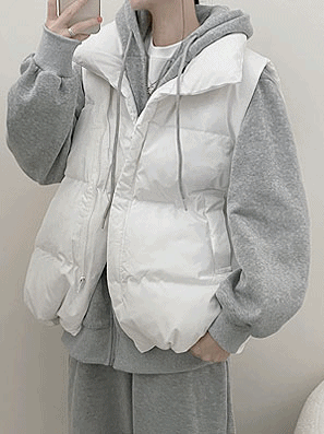 【L/XL】🥯寬鬆素色保暖棉背心