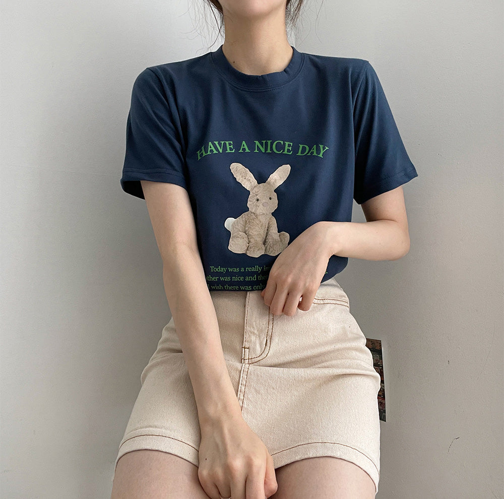 🐰漂亮的兔子短袖T恤