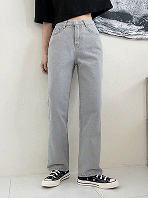 【Straight Fit!】韓製直筒六色牛仔褲<KR>(S-L) - IKIMSTORE