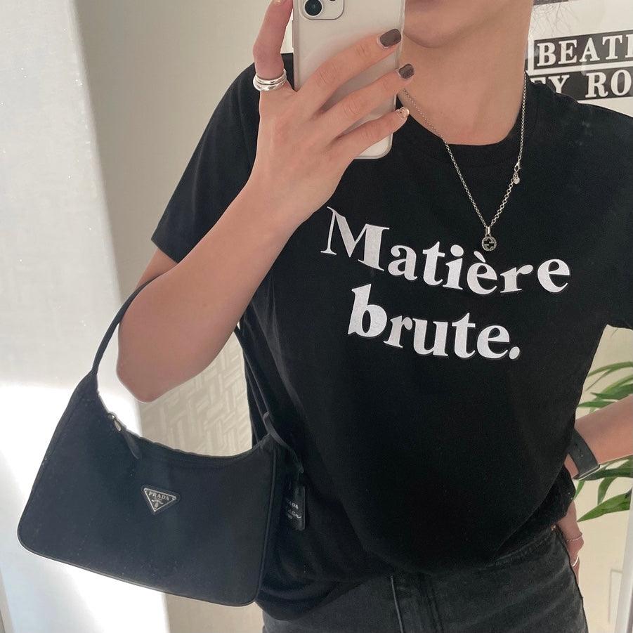 Matière brute.字母短袖T恤<KR> - IKIMSTORE