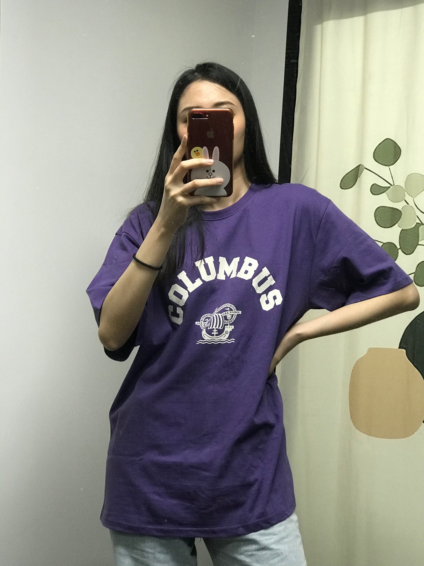 【現貨Purple】oversize海軍風短袖T恤 <KR> - IKIMSTORE