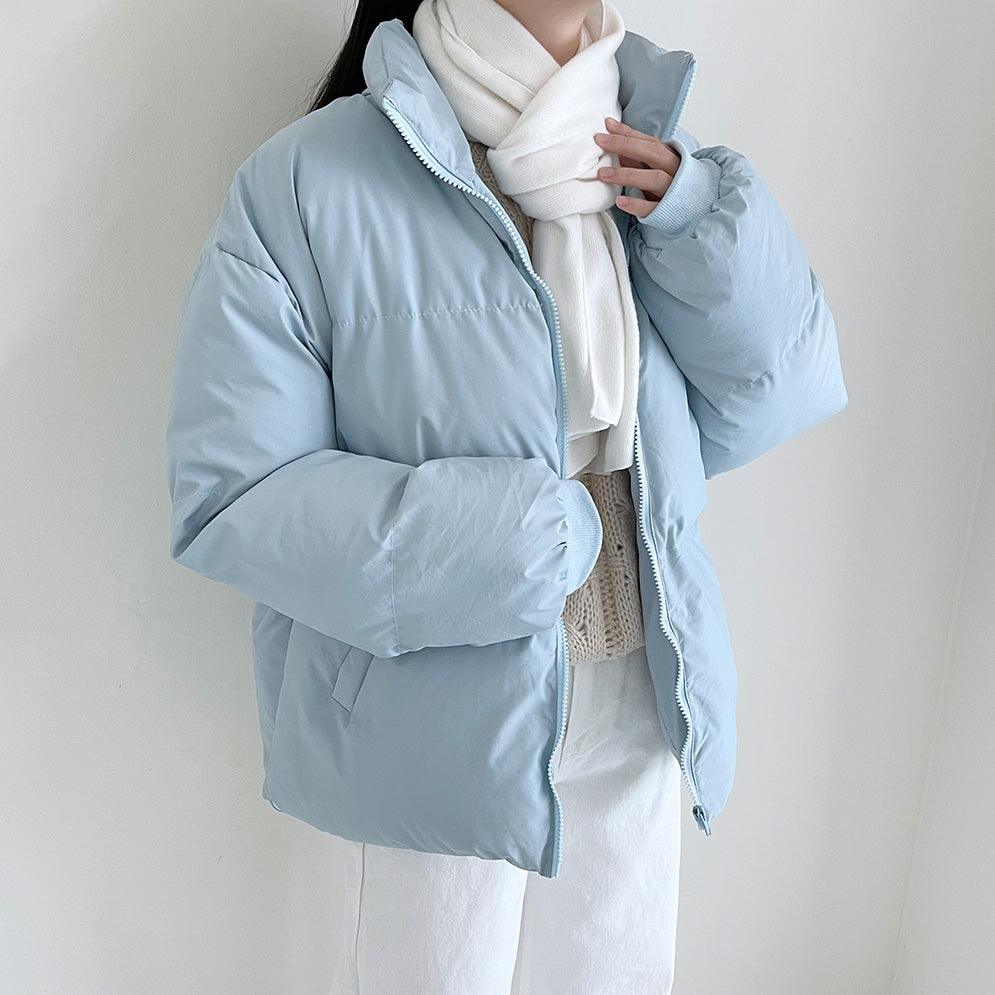 【現貨beige】暖乎乎♨️韓製冬季保暖素色頸巾<KR> - IKIMSTORE
