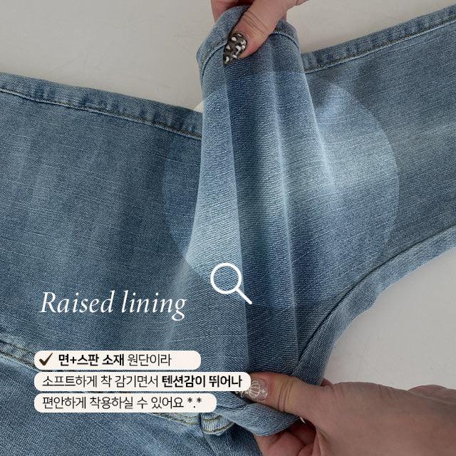 【現貨】韓系洗水微喇牛仔褲(S-L) - IKIMSTORE