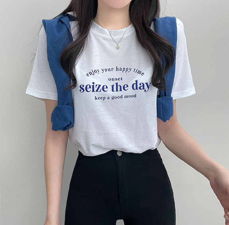 韓製🇰🇷Seize the day短袖T恤