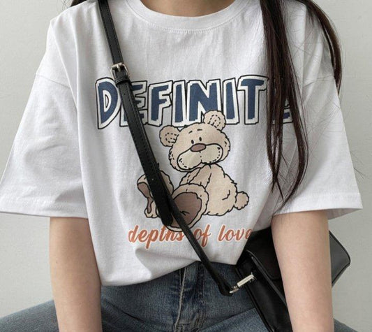 🐻DEFINITE熊仔短袖T恤<KR> - IKIMSTORE