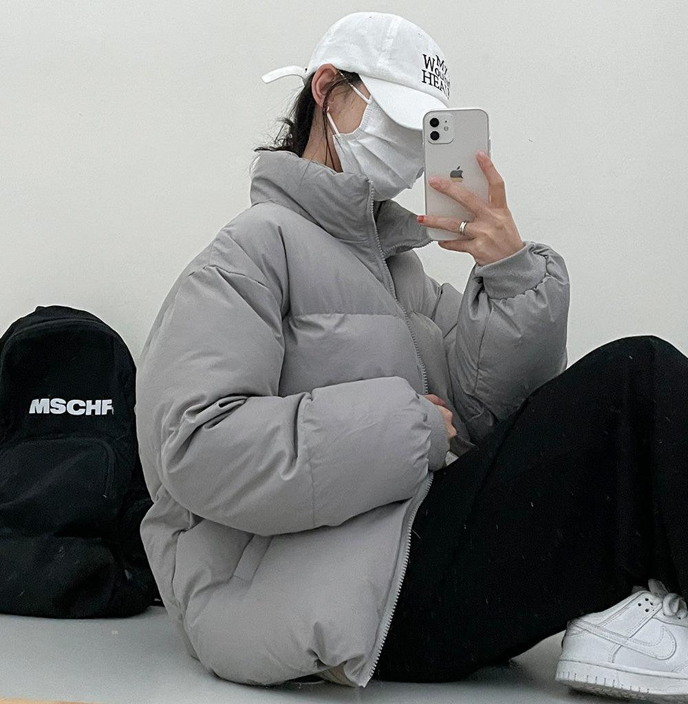 【2Size】🍞冬季加厚빵빵棉服夾克(4color) - IKIMSTORE