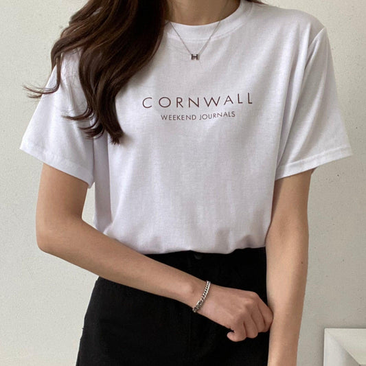 CORNWALL簡約短袖T恤<KR> - IKIMSTORE
